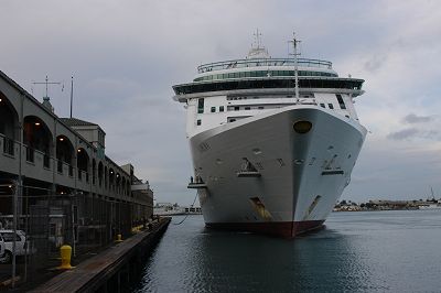 Aurora Approaches Pier