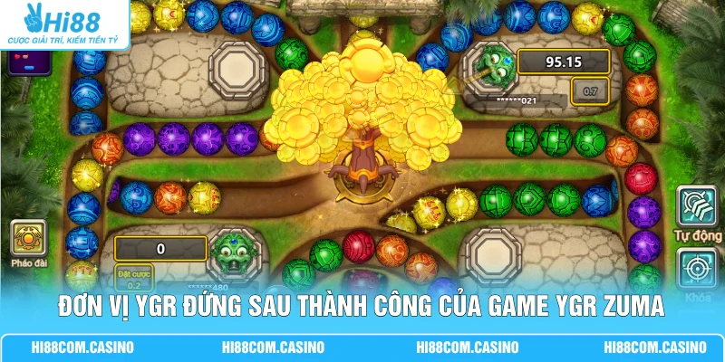Đơn vị YGR đứng sau thành công của game YGR Zuma phiêu lưu