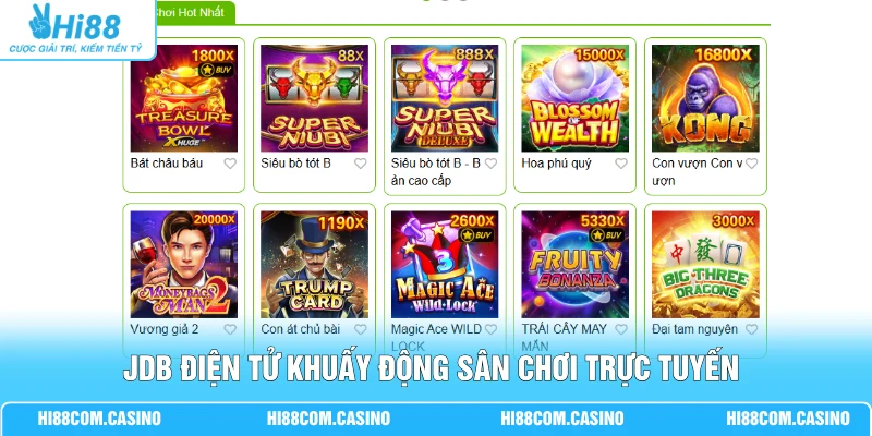 JDB điện tử khuấy động sân chơi trực tuyến với hàng trăm game