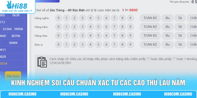 Kinh nghiệm soi cầu chuẩn xác từ các cao thủ lâu năm