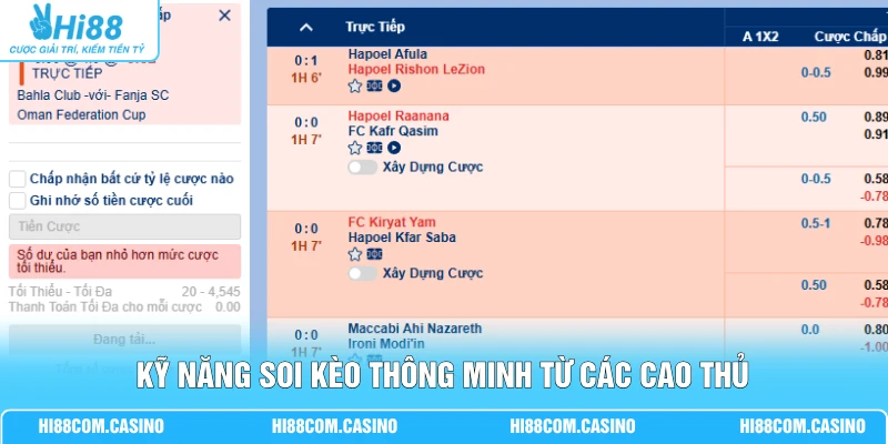 Kỹ năng soi kèo thông minh từ các cao thủ