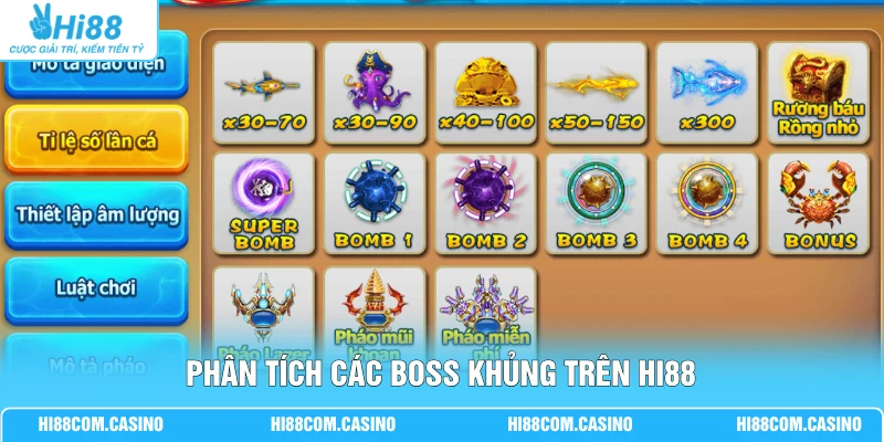 Phân tích các boss khủng trên Hi88