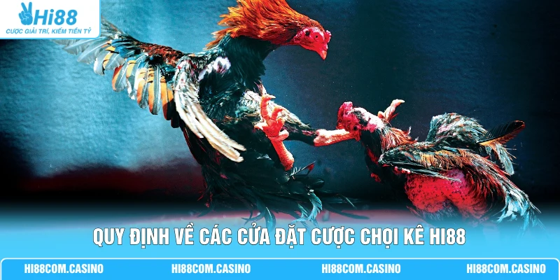 Quy định về các cửa đặt cược chọi kê Hi88