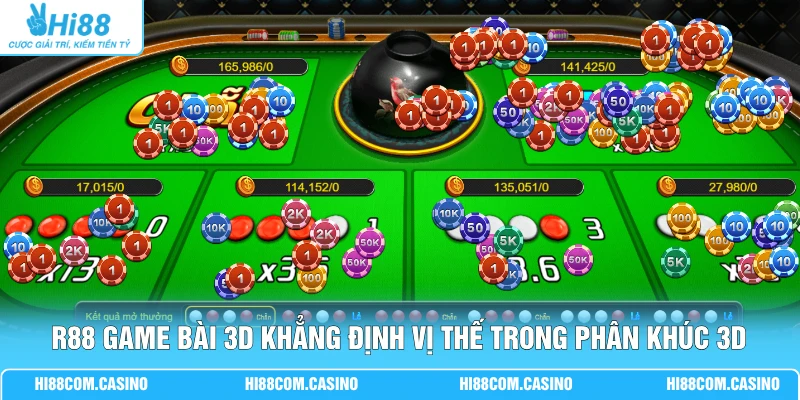 R88 game bài 3D khẳng định vị thế trong phân khúc 3D