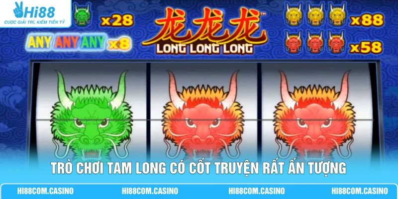 Trò chơi Tam Long có cốt truyện rất ấn tượng